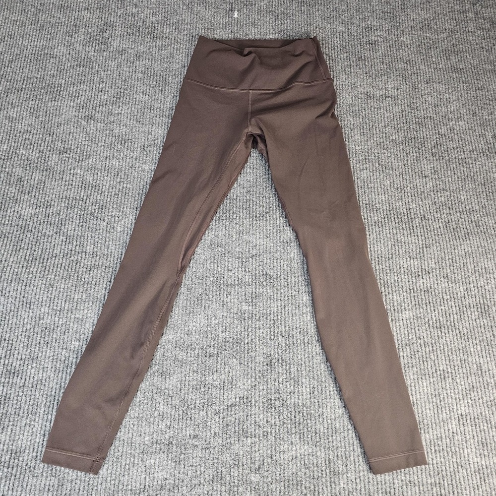 Lululemon Pants Womens 6 Brown High Rise Ankle Leggings Yoga Stretch Athletic - Picture 4 of 10
